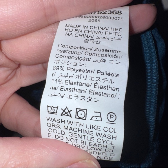 SHEIN Velvet Striped Long Sleeve Top - Picture 5 of 6